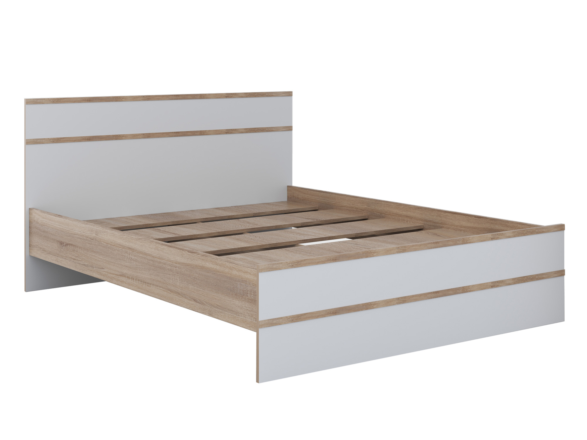 Кровать Сакура (160х200) Белый, , Бежевый, ЛДСП сакура кровать на 90