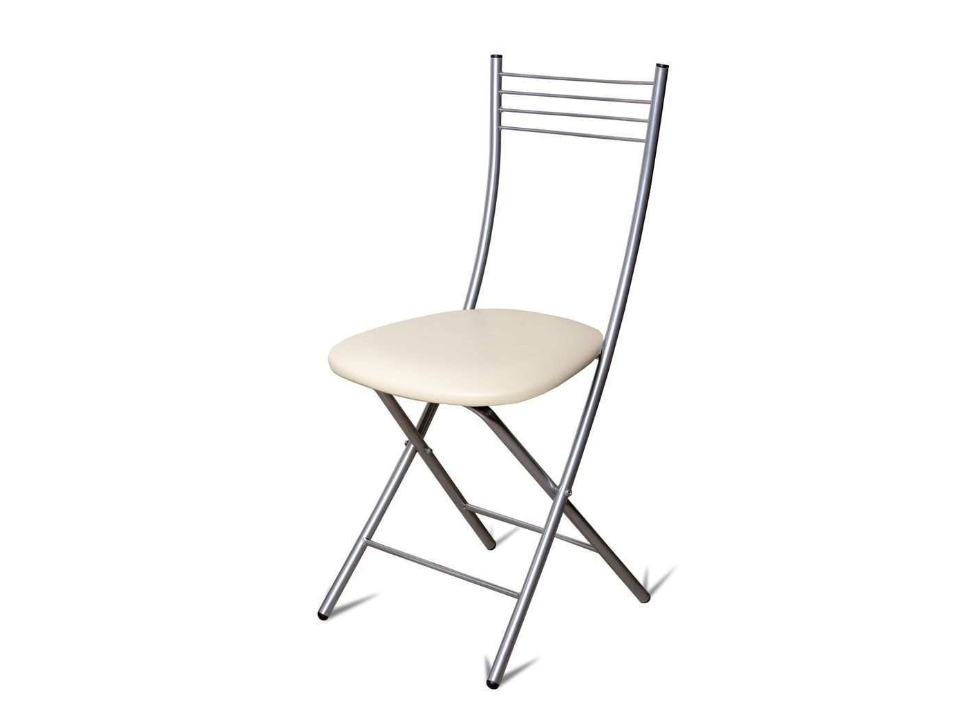 Стул Хлоя Складной Серебро/ Борнео крем Крем, Металл стул для кухни shado хлоя складной серый металл