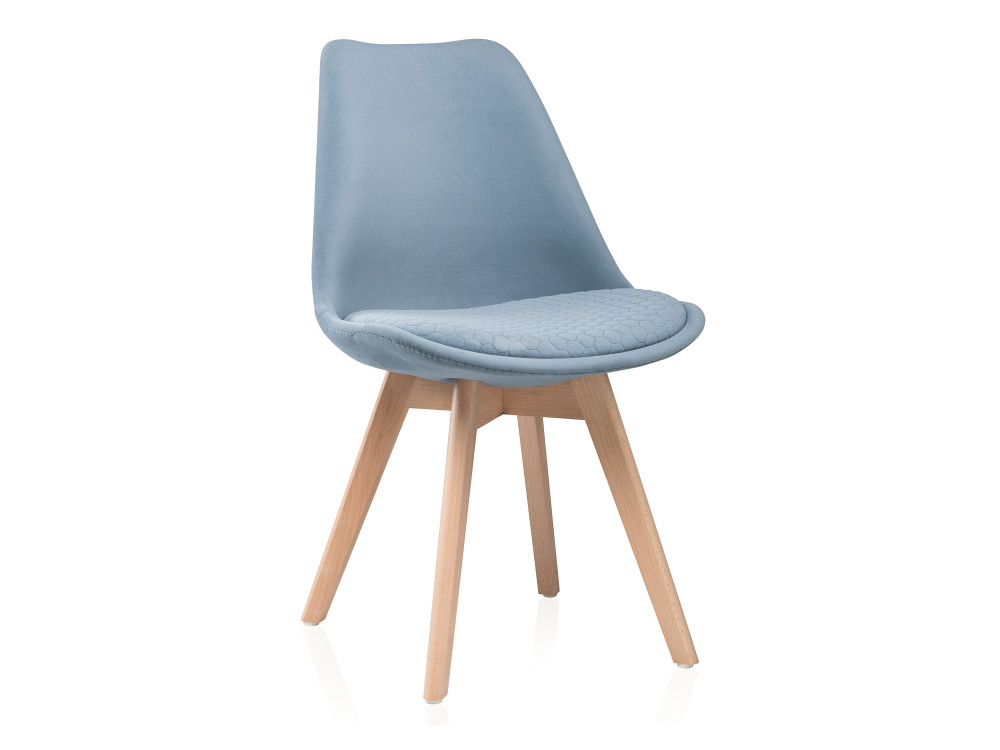 Bonuss light blue / wood Стул деревянный Голубой, Массив бука klint gray wood стул деревянный серый массив бука