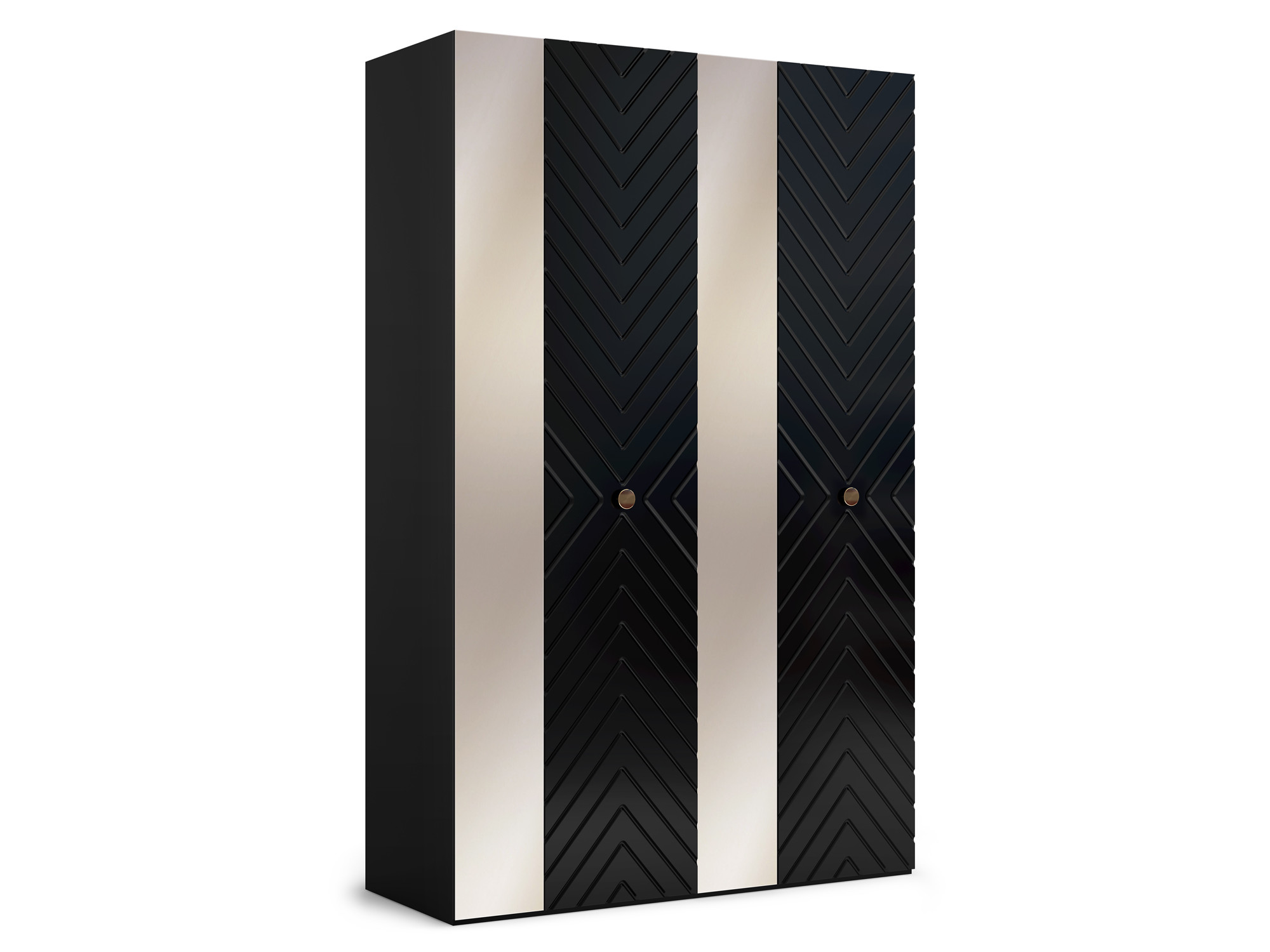 Шкаф 1400 (с фасадами) Марсель Глянец черный, Черный, МДФ, ЛДСП шкаф 900 корпус марсель белый лдсп