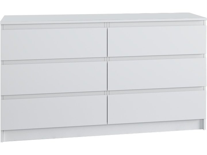 МС Мори Комод МК 1380.6 (МП) Белый Белый, ЛДСП широкий шкаф комод мори мш1200 1