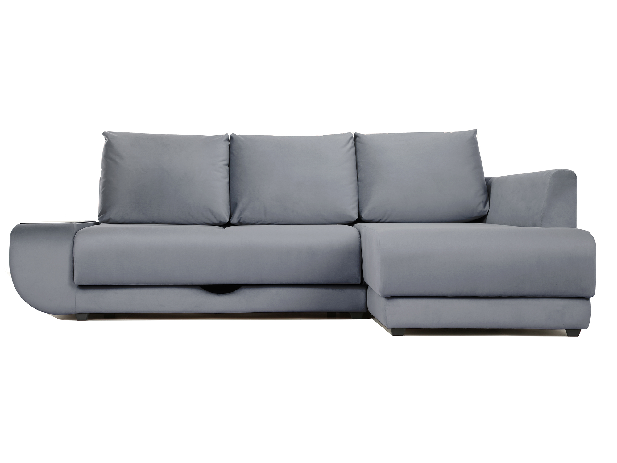 Угловой диван с независимым пружинным блоком Поло LUX НПБ (Нью-Йорк угловой диван поло lux нью йорк левый mebelvia серый микровелюр лдсп брус фанера