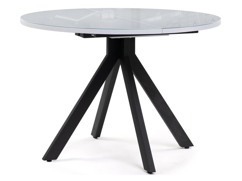 Бетина черный / белый Стол Черный, Металл бетина черный стол деревянный черный металл