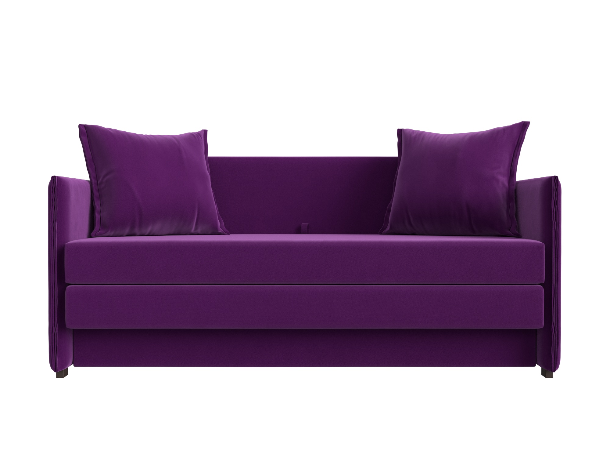 кровать лига диванов далия 200 микровельвет фиолетовый Диван Лига-011 MebelVia Фиолетовый, Микровельвет, ЛДСП, Брус