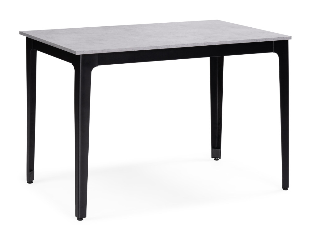 Айленд бетон светлый / черный Стол деревянный Черный, Металл айленд дуб канзас черный стол деревянный черный металл