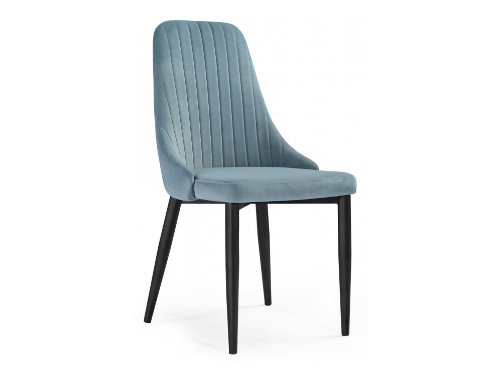 Kora light blue / black Стул на металлокаркасе Черный, Металл