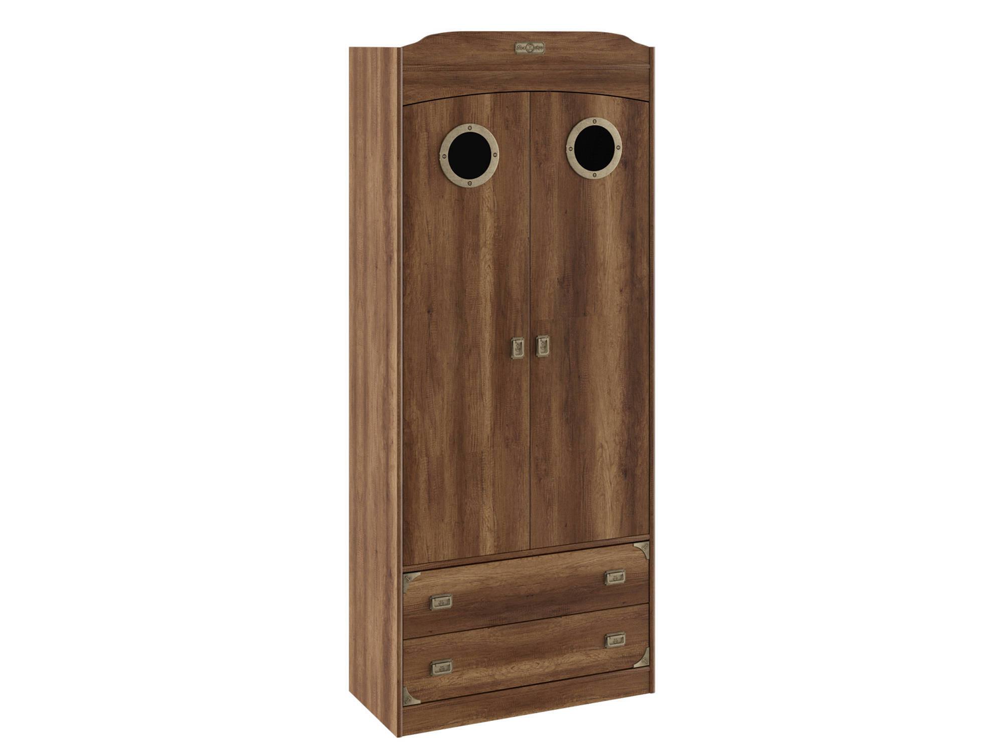 Шкаф комбинированный для одежды с иллюминатором Навигатор Дуб Каньон, Коричневый, ЛДСП, Стекло шкаф для одежды комбинированный сканди