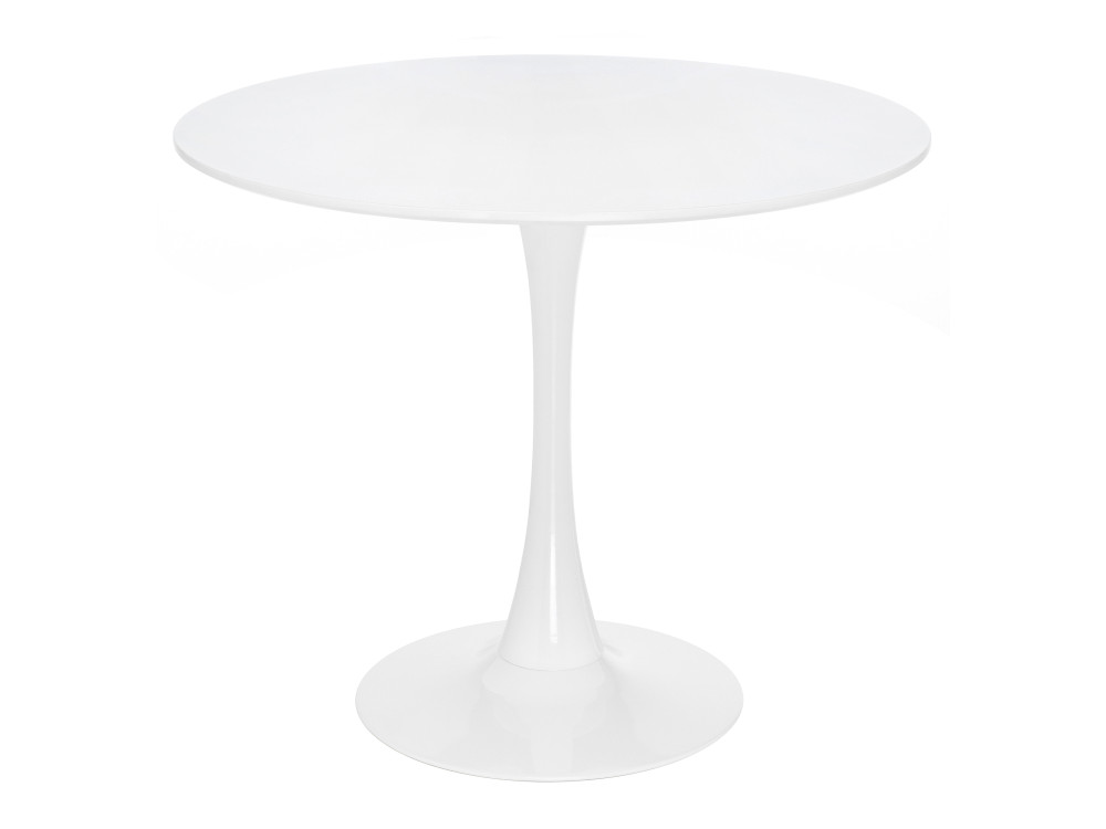 Tulip 90 белый Стол стеклянный Белый, Металл ален 90 белый стол стеклянный белый металл