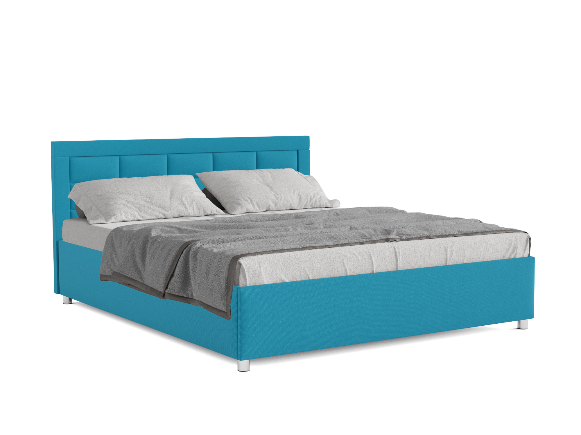 Кровать Версаль (160х190) Синий, ДСП, Брус сосны кровать версаль 160х190 сине зеленый дсп брус сосны