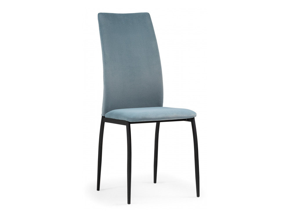 Tod light blue / black Стул на металлокаркасе Металл, Велюр