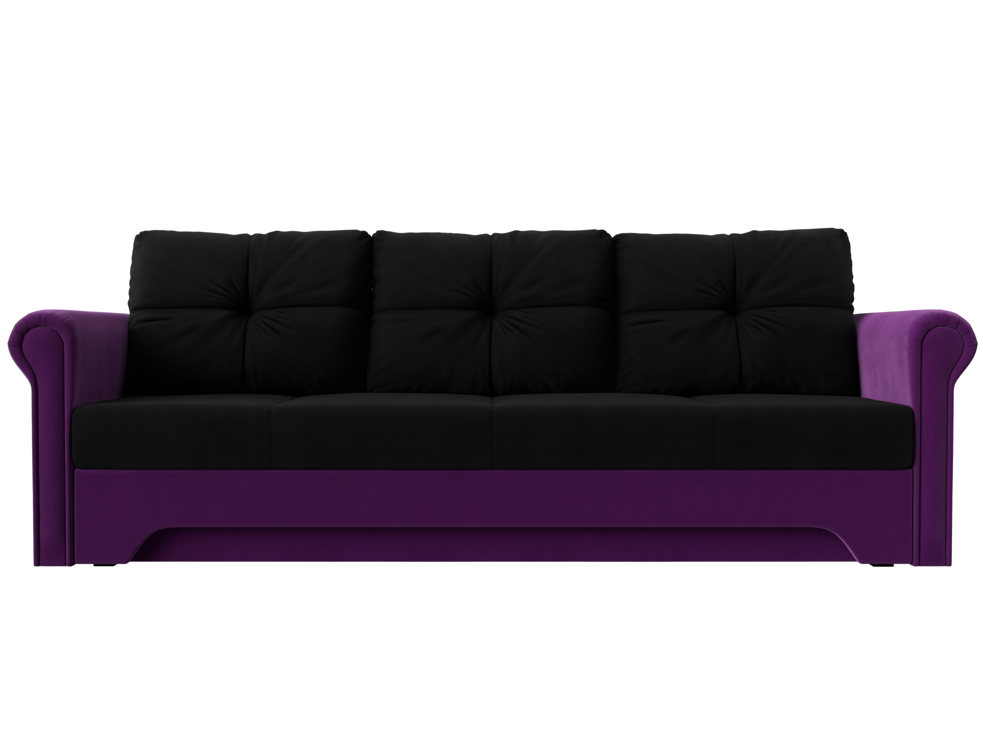 Диван Европа MebelVia , Черный, Микровельвет, ДСП, ЛДСП, Брус диван еврокнижка мебелико европа микровельвет фиолетово черный