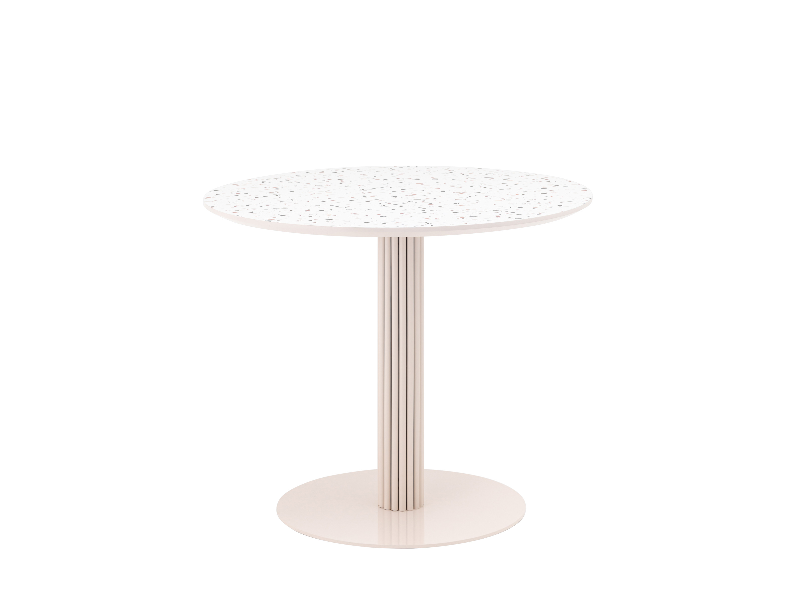 Стол обеденный STOOL GROUP Stem D90 терраццо Бежевый, Металл