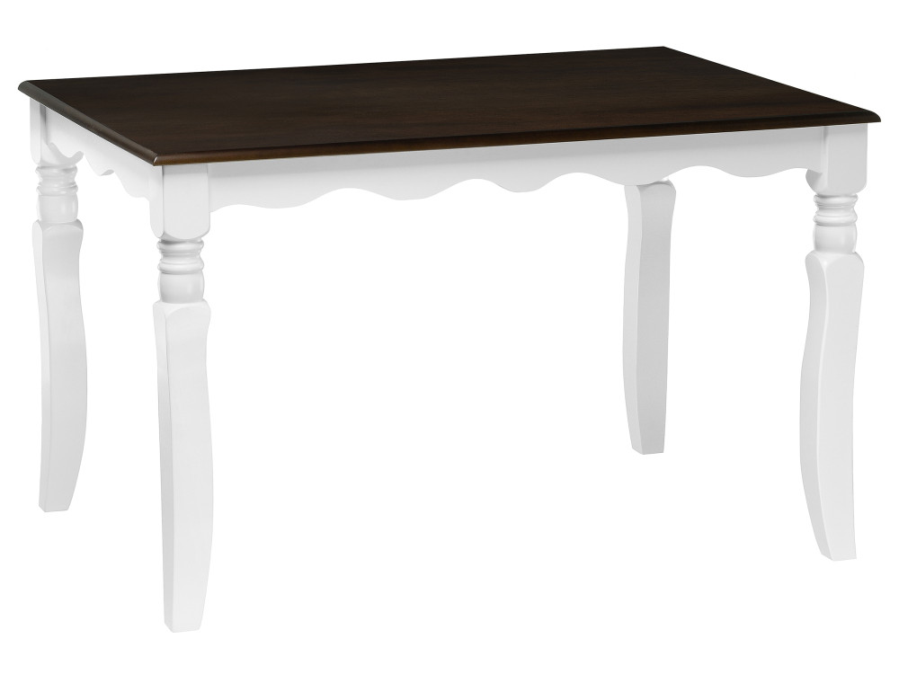 Provance white / oak Стол деревянный Массив Гевеи, Шпон round white журнальный стол белый массив гевеи