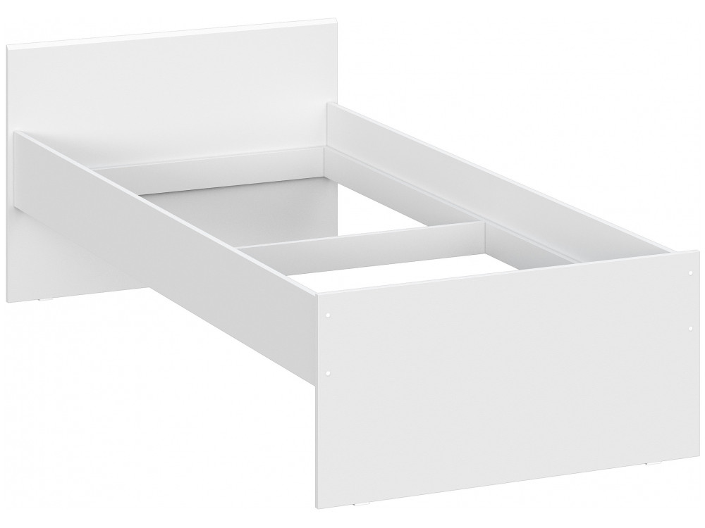 Валенсия 90х200 белый текстурный Кровать Белый, ЛДСП sofa 90 см х 200 см кровать белый металл