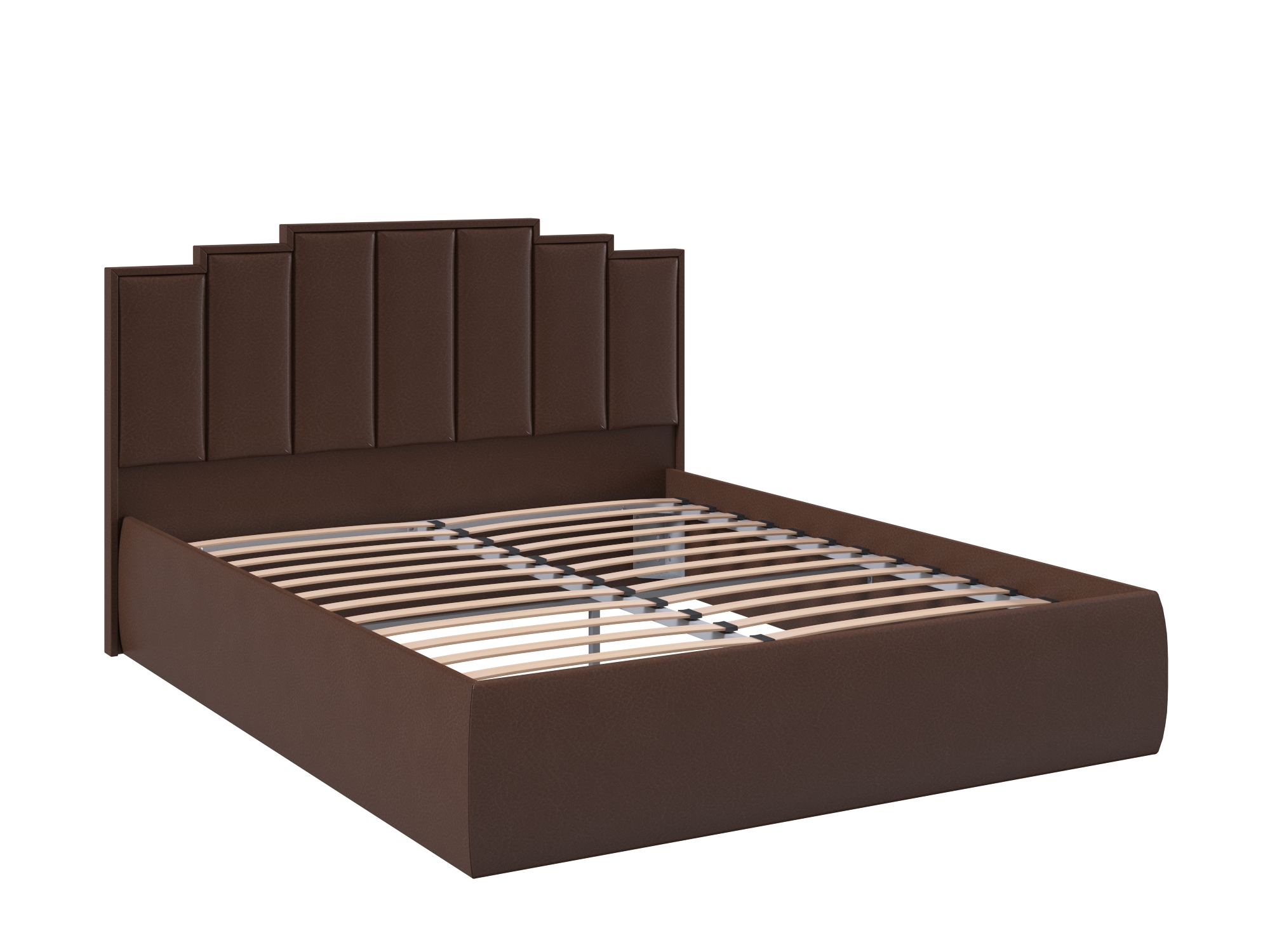 Кровать Хилтон №7 (120х200) Шоколадный, ДСП