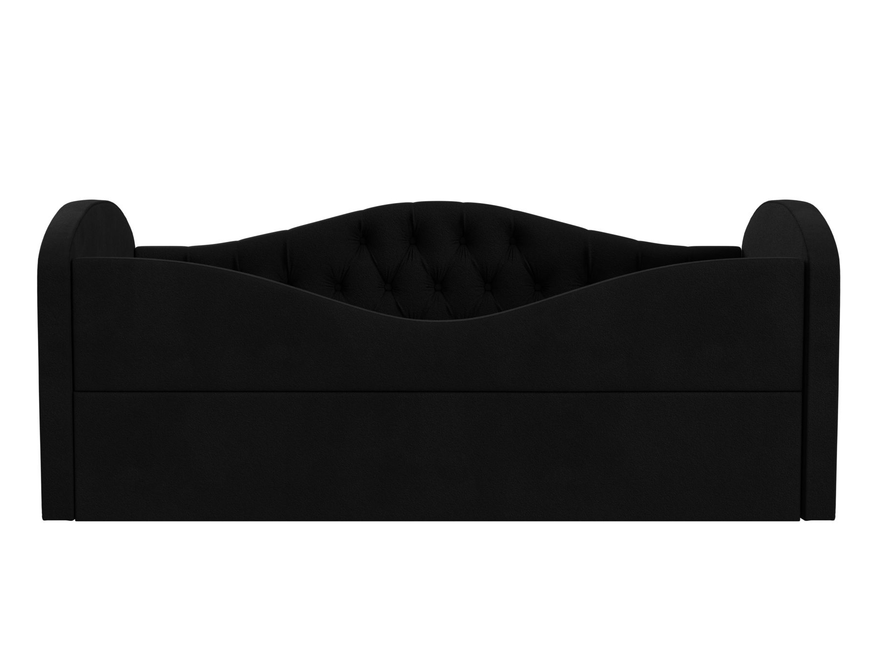 Детская кровать Сказка Люкс (75х160) Черный, Массив, ЛДСП детская кровать артмебель майя люкс микровельвет черный