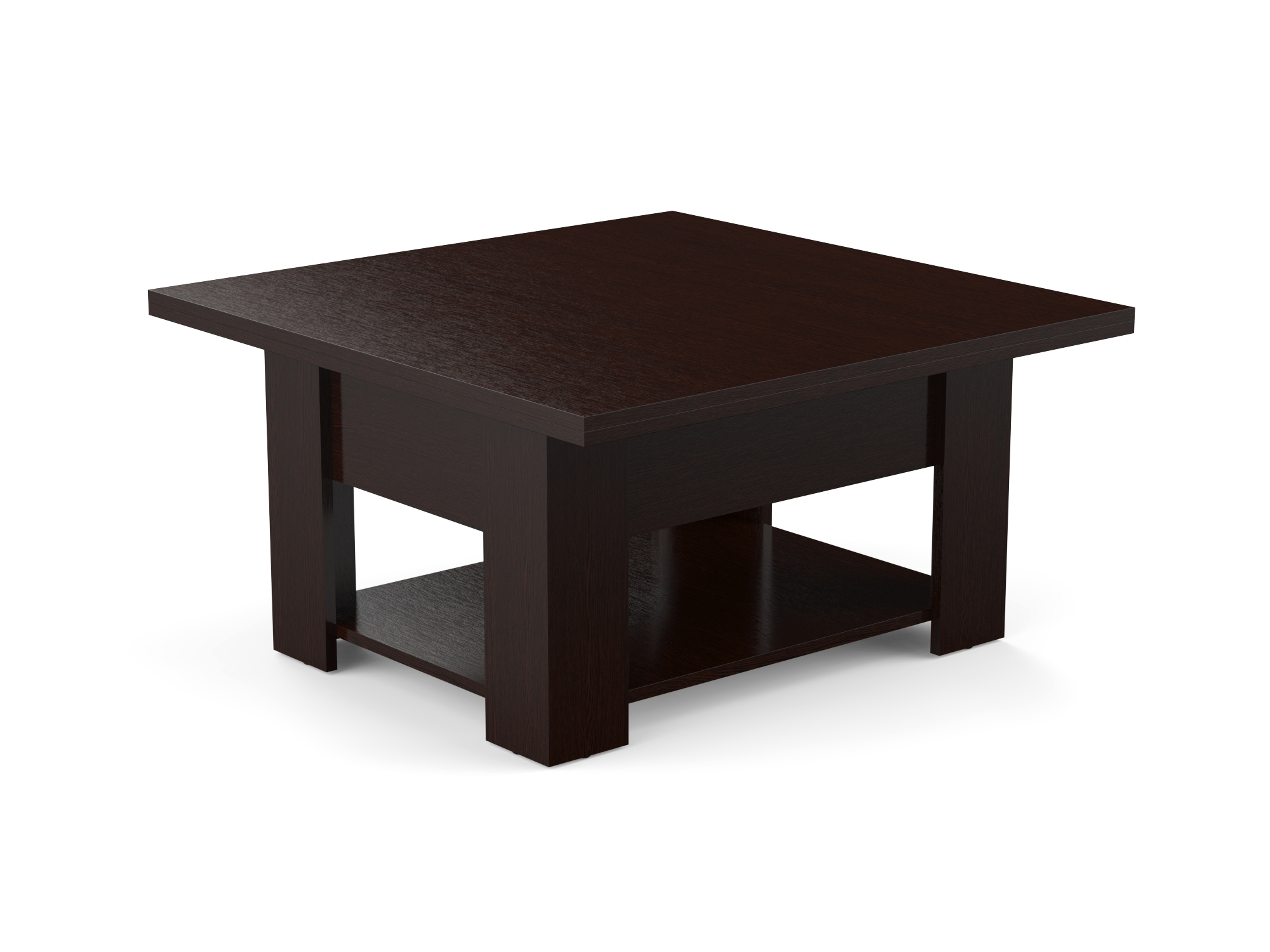 Стол Трансформер Коричневый темный, ЛДСП стол трансформер журнальный коричневый темный коричневый лдсп