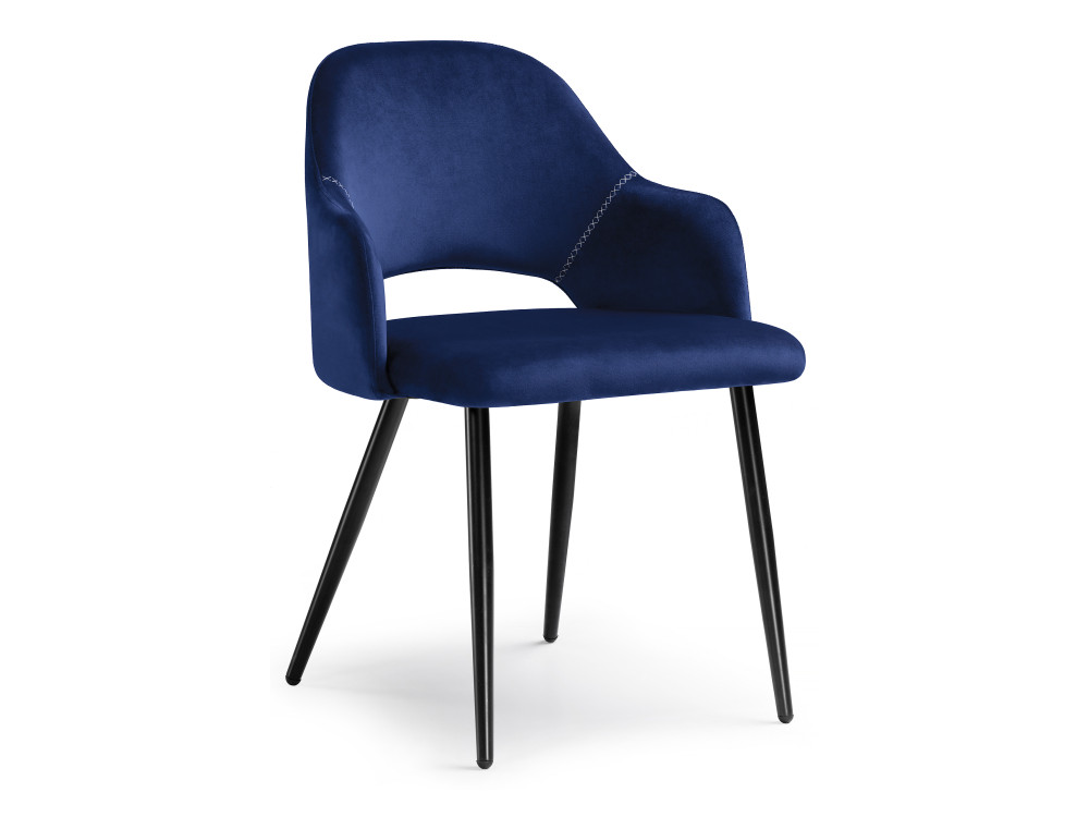 Konor dark blue / black Стул Черный, Окрашенный металл velen dark blue стул черный окрашенный металл