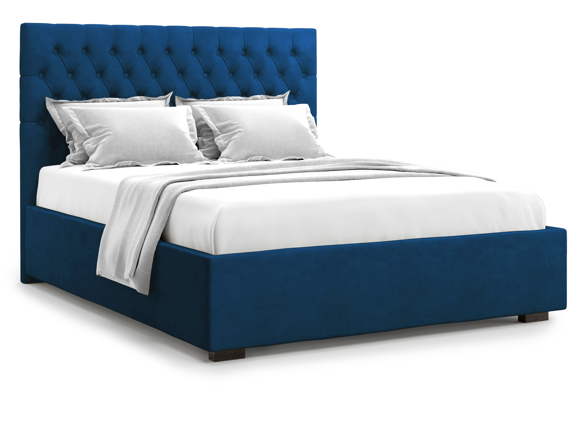 Кровать Nemi без ПМ (160х200) Синий, ДСП кровать без основания сити 160х200 синий синий