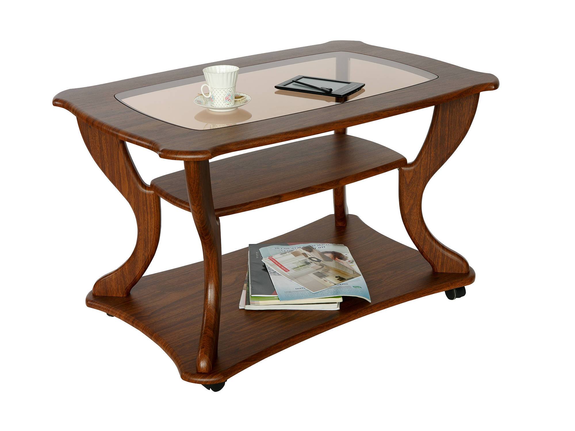 Журнальный стол Маэстро Коричневый темный, Коричневый, МДФ журнальный столик первый мебельный маэстро со стеклом