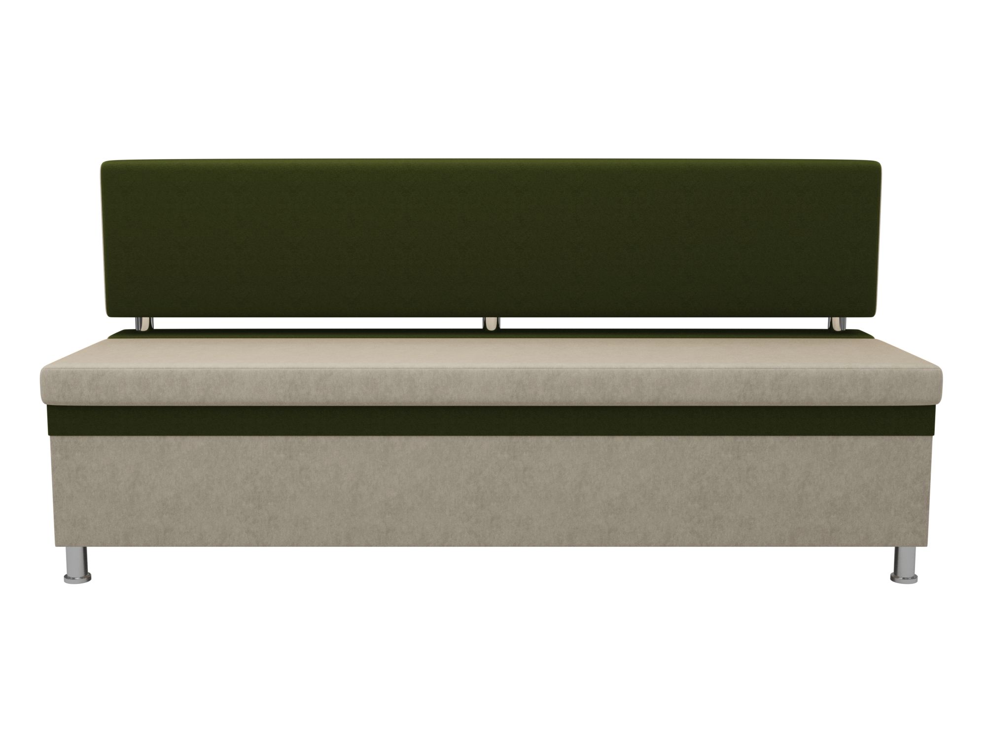 кухонный прямой диван артмебель вента микровельвет зеленый Кухонный диван Стайл Бежевый, Зеленый, ДСП, ЛДСП