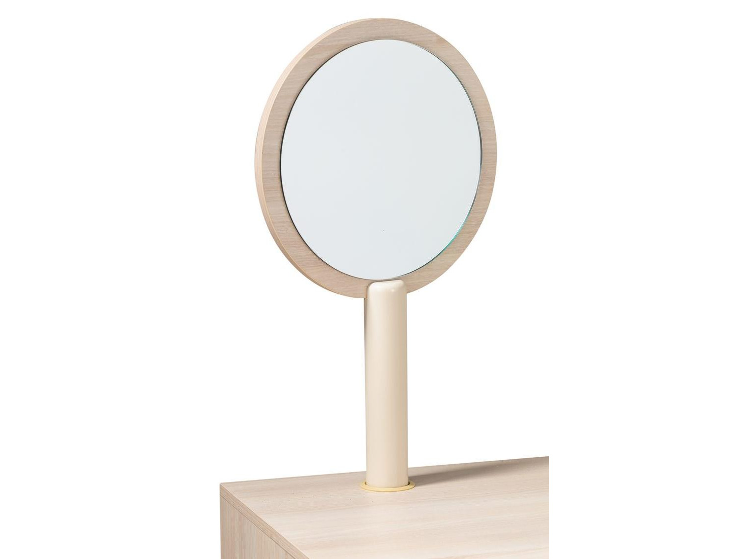 Зеркало для стола туалетного Сканди Жемчужно-белый Жемчужно-Белый, Бежевый, ЛДСП