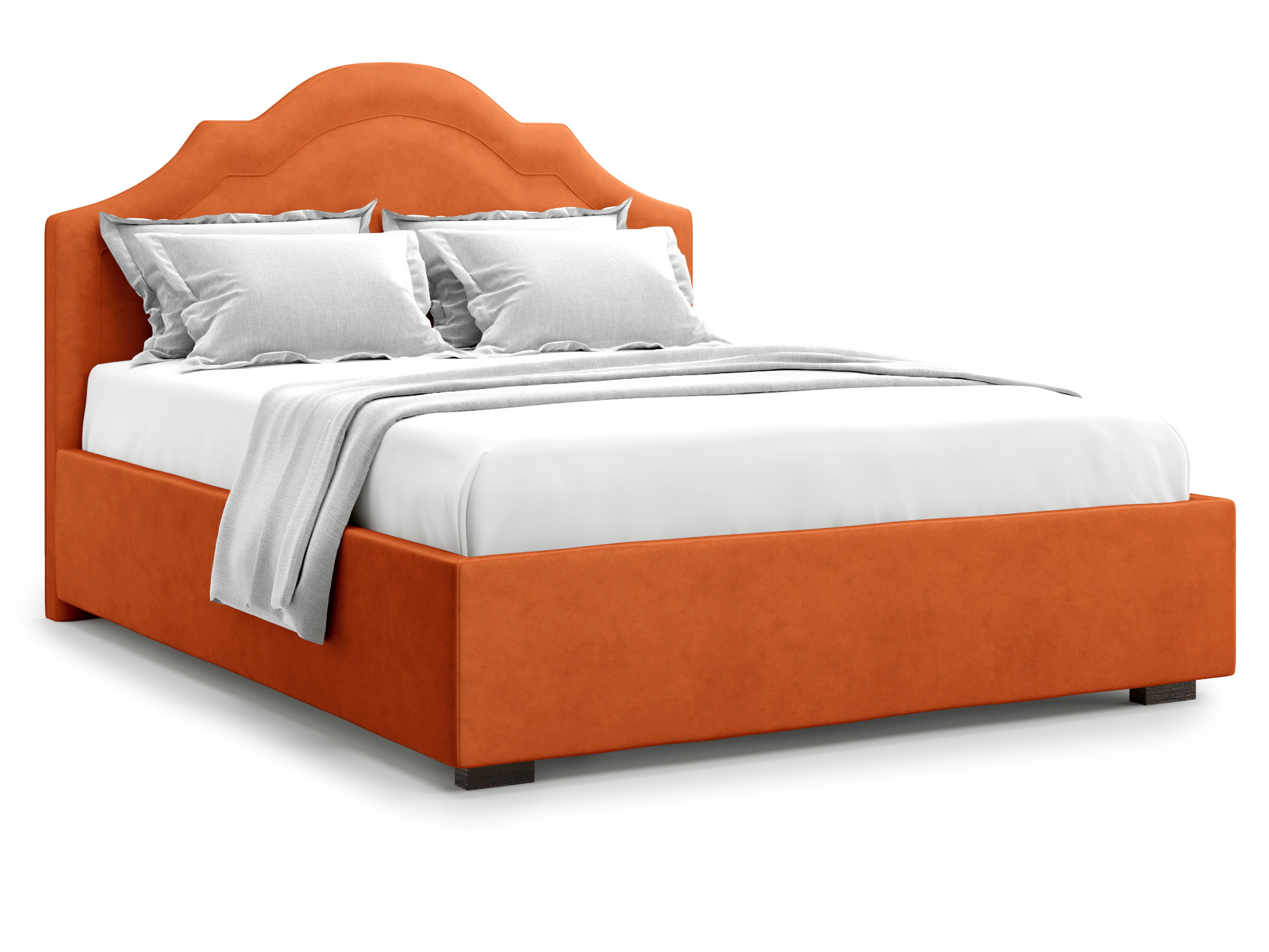 Кровать с ПМ Madzore (140х200) Оранжевый, ДСП