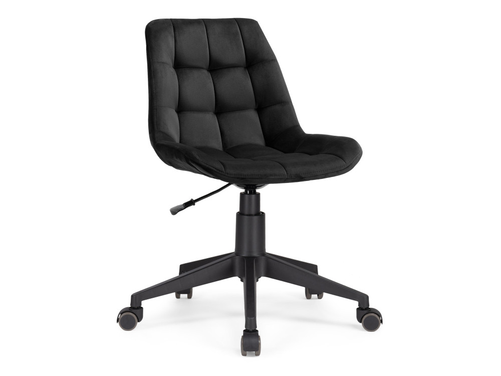 Келми 1 черный / черный Стул MebelVia Черный, Велюр, Пластик келми графитовый стул черный металл