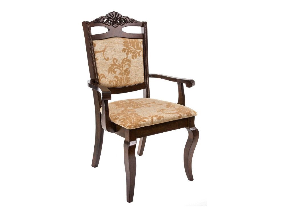 Кресло Demer cappuccino A2 Кресло Коричневый, Массив Гевеи кресло мебелик малави ткань твист 02 каркас орех