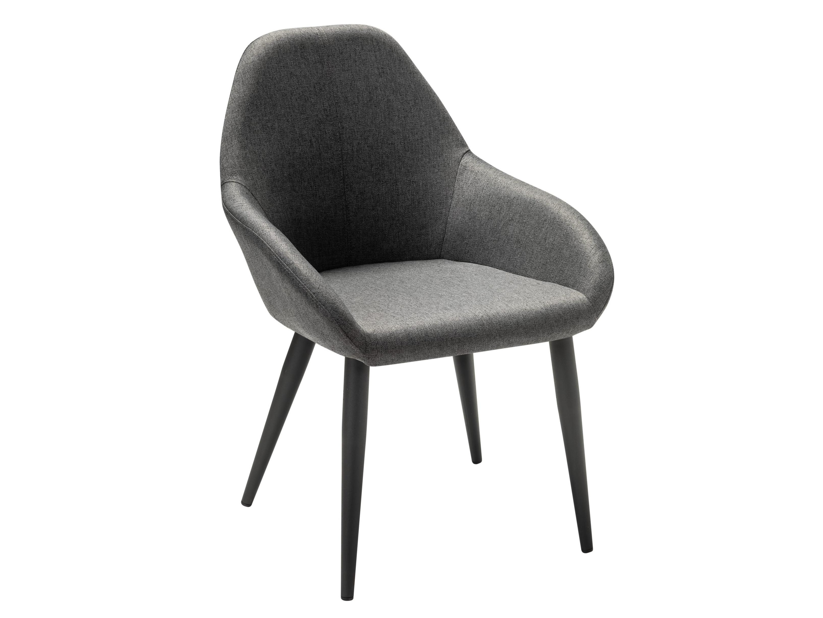 Кресло Kent тёмно-серый/черный Серый, Металл кресло tetchair valkyria mod 711 ткань металл серый barkhat 26 черный