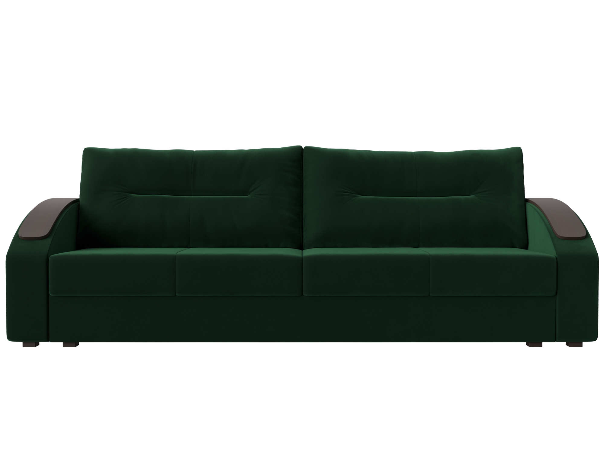 Диван Канзас MebelVia , Зеленый, Велюр, ЛДСП диван лига диванов канзас велюр зеленый п образный