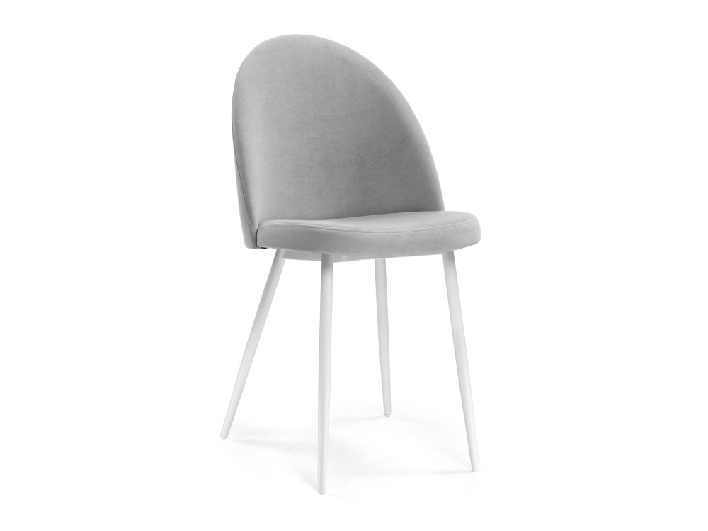 Дагрун светло-серый / белый Стул Белый, Металл келми 1 светло серый белый стул белый пластик