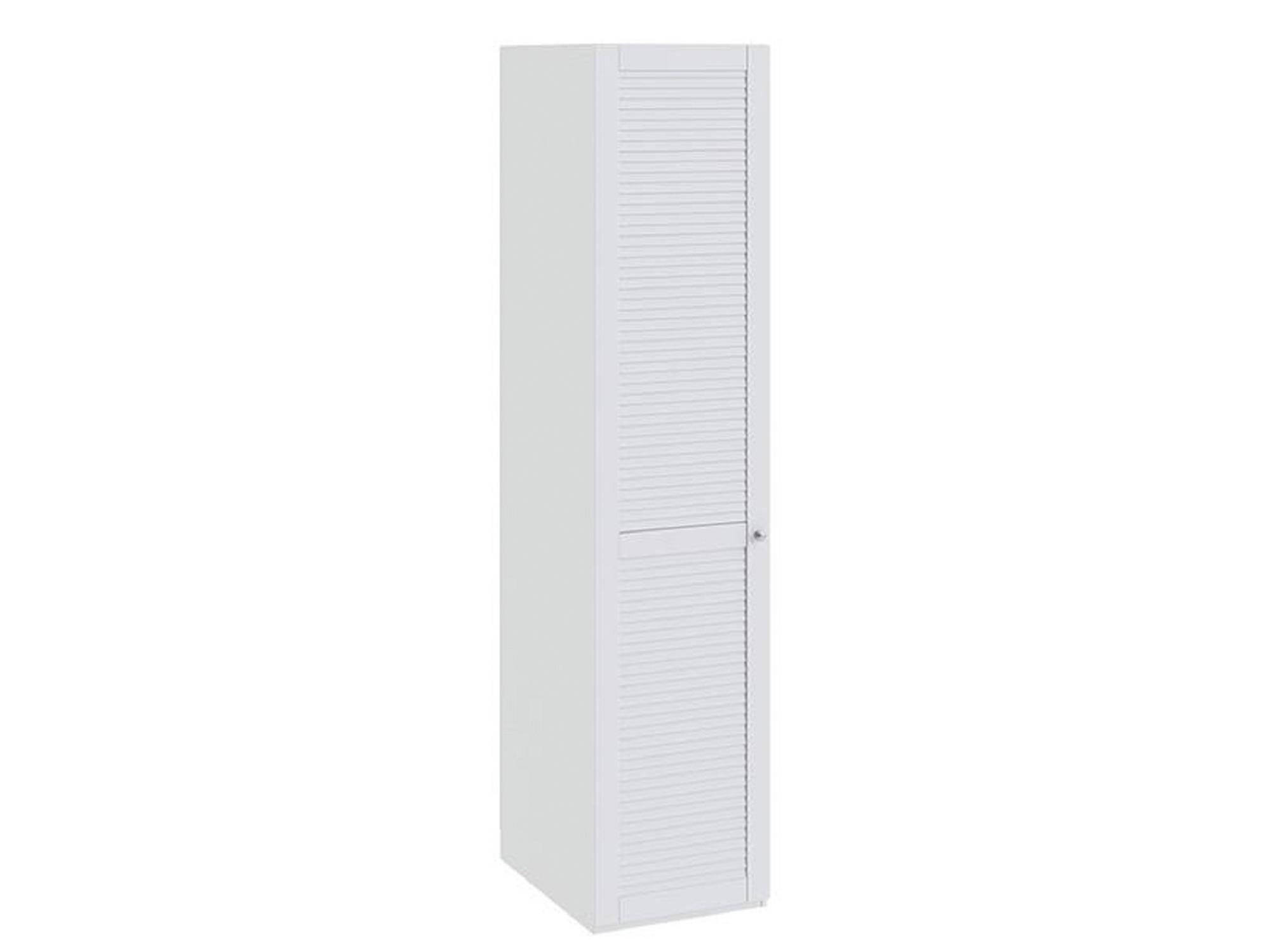 Шкаф для белья с 1-й дверью Ривьера Белый, МДФ, ЛДСП, Кромка ABS шкаф для одежды с 1 й глухой и 1 й с зеркальной дверью ривьера
