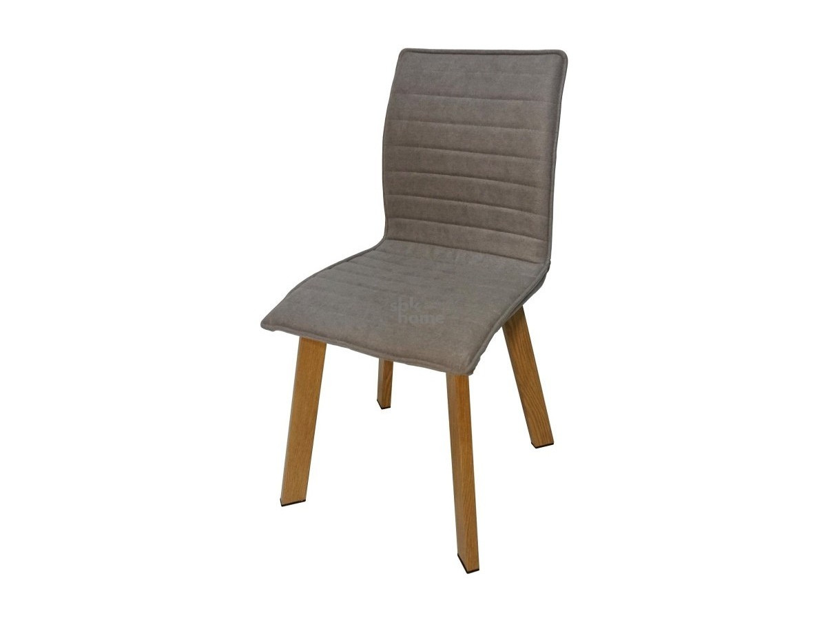 стул для кухни harbour пластик серый ножки дерево Стул серый/металлические ножки под дерево, A175 (540*420*900), А175-18ВИМП