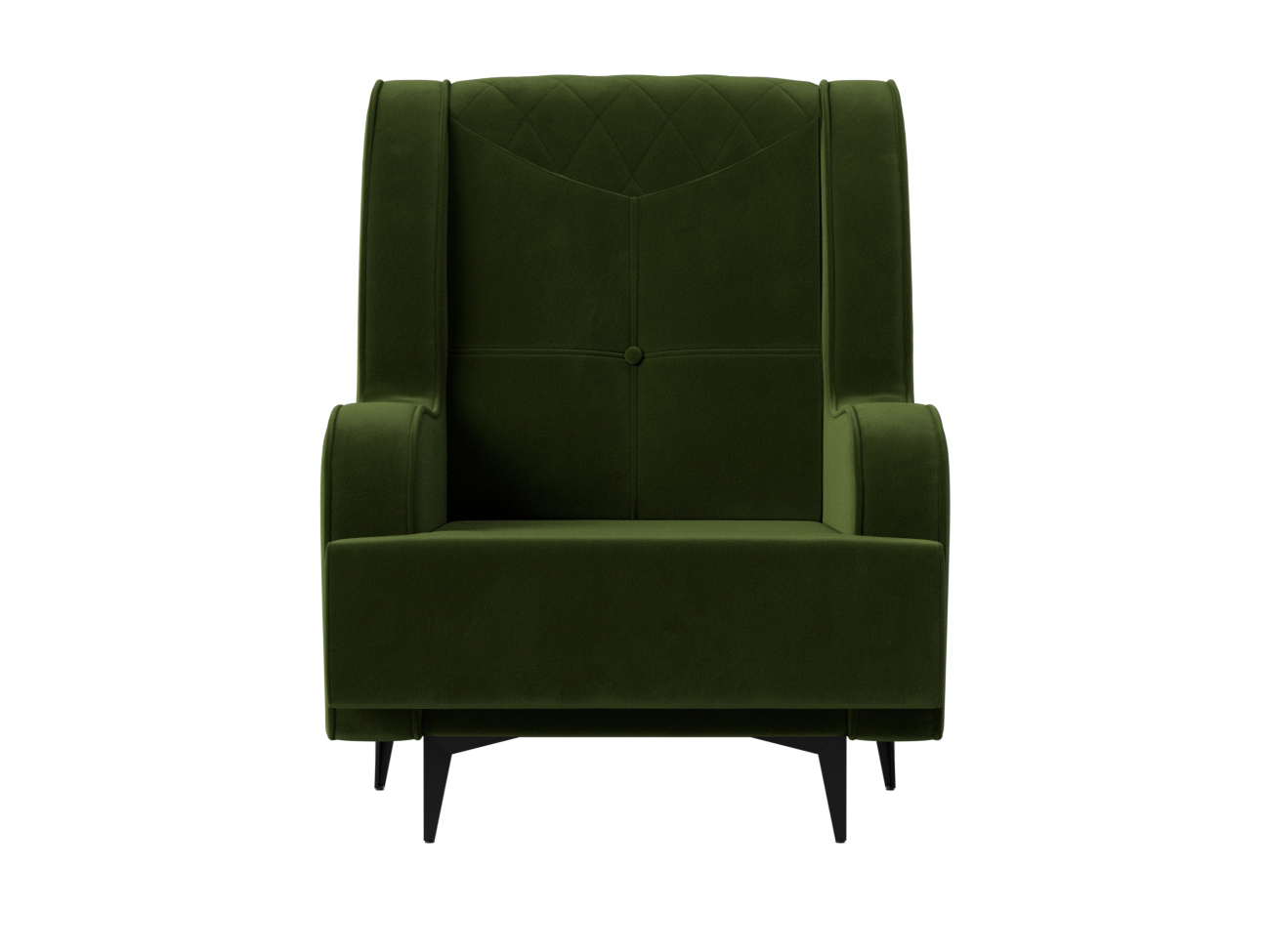 Кресло Неаполь MebelVia Зеленый, Микровельвет, ЛДСП кресло артмебель рамос микровельвет зеленый