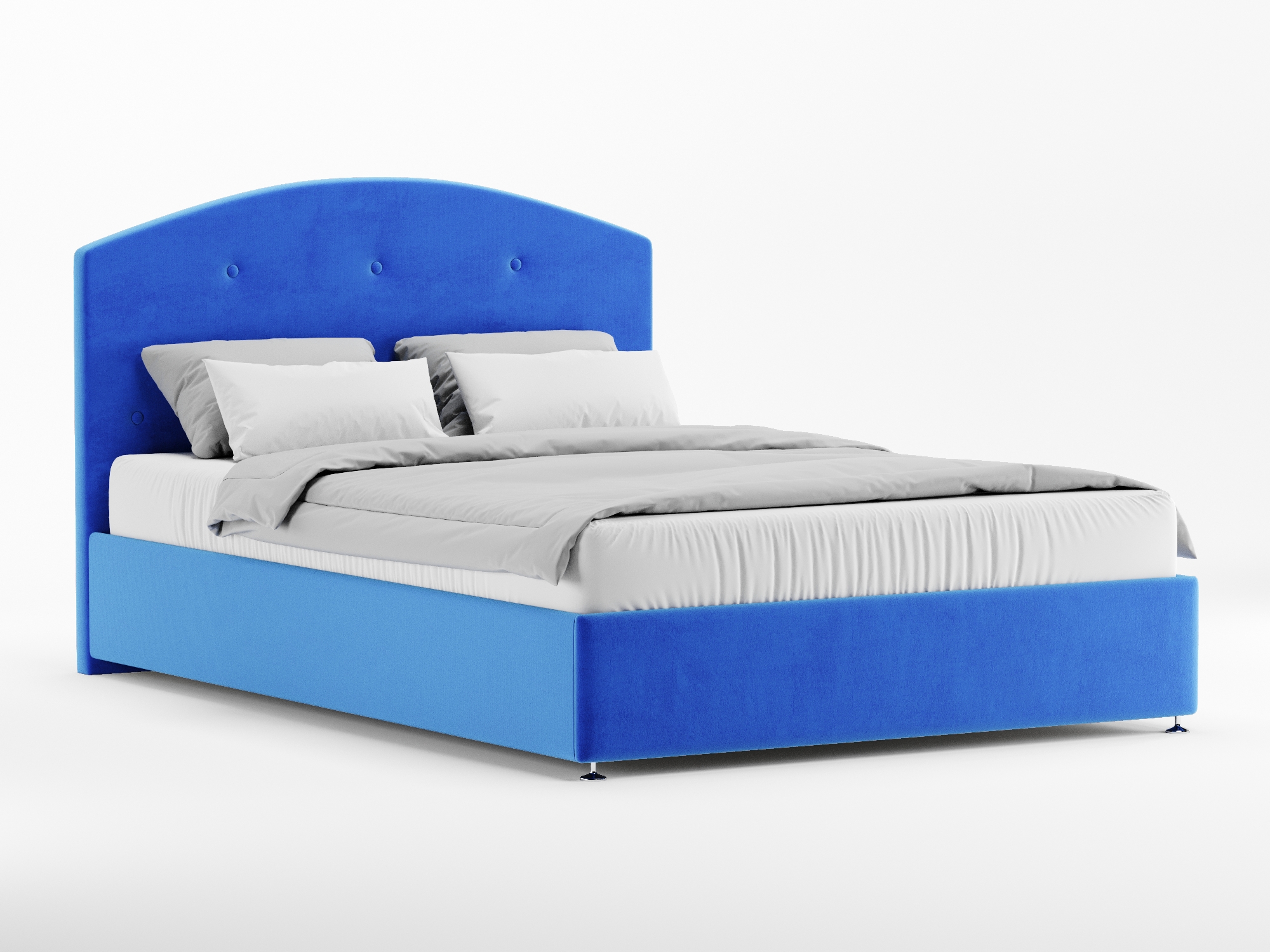 Кровать Лацио (160х200) Синий, ДСП, МДФ кровать лацио 160х200 венге дсп мдф