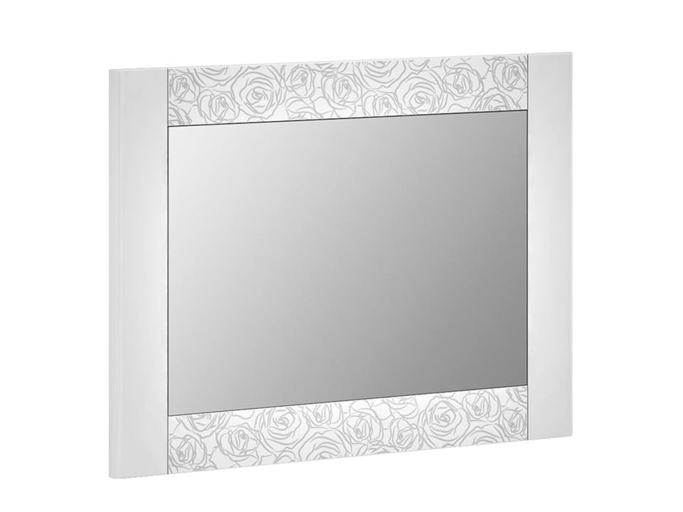 Панель с зеркалом Амели Белый, Зеркало, ЛДСП шкаф угловой с зеркалом амели левый белый зеркало лдсп