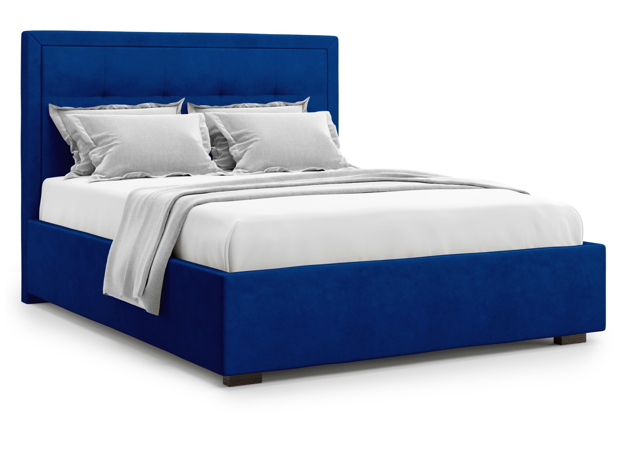 Кровать с ПМ Komo (160х200) Синий, ДСП кровать с пм komo 160х200 серый дсп
