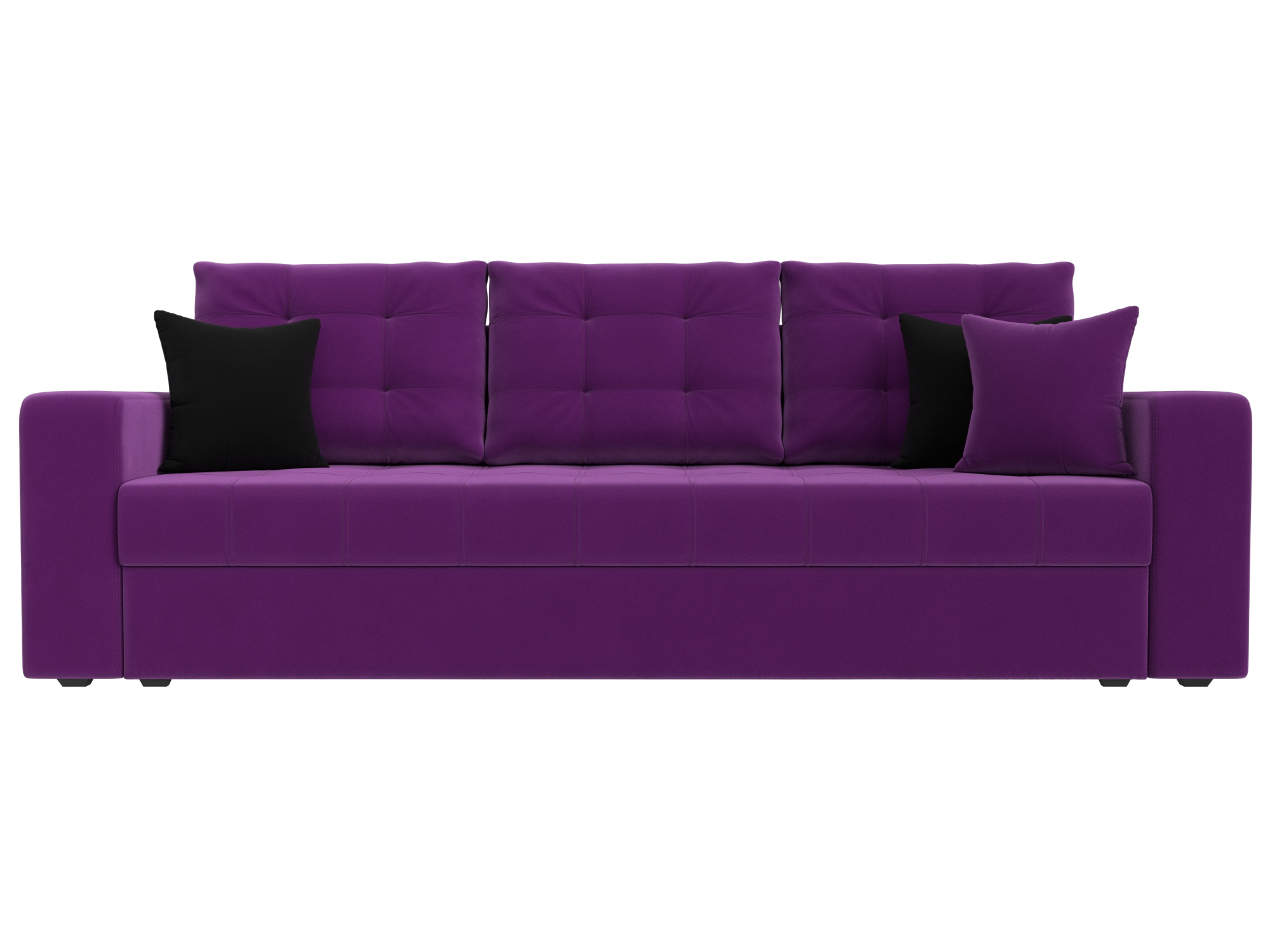 Диван Ливерпуль MebelVia Фиолетовый, Микровельвет, ЛДСП диван еврокнижка мебелико сатурн микровельвет фиолетовый