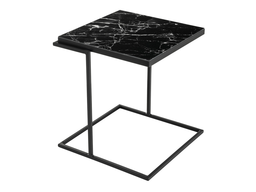 Сноу черный Журнальный стол Черный, Металл шани кварц бежевый журнальный стол черный металл
