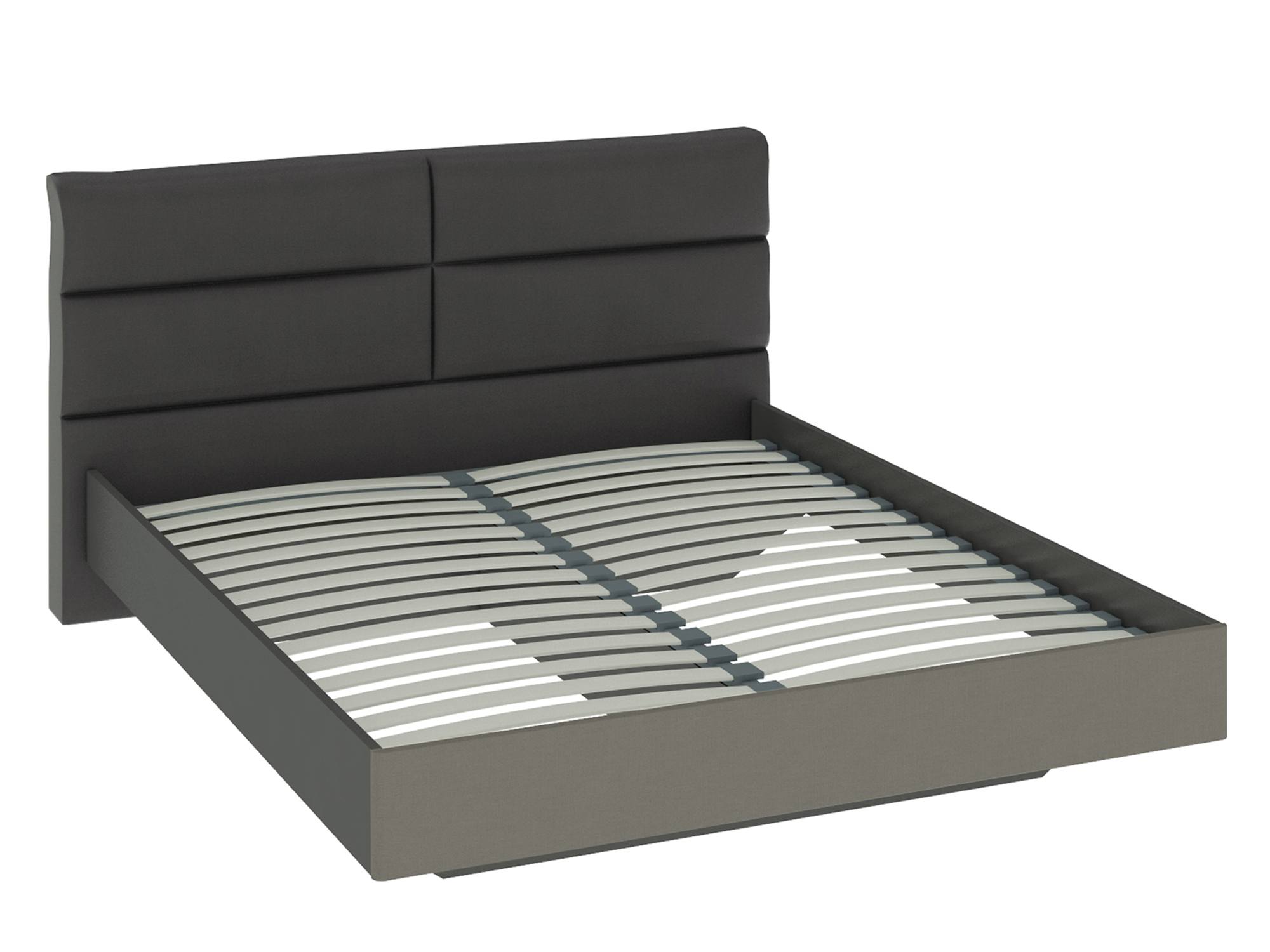Кровать с мягкой спинкой Наоми (160х200) Какао, ЛДСП, Кромка ABS кровать с мягкой спинкой либерти 160х200 коричневый лдсп
