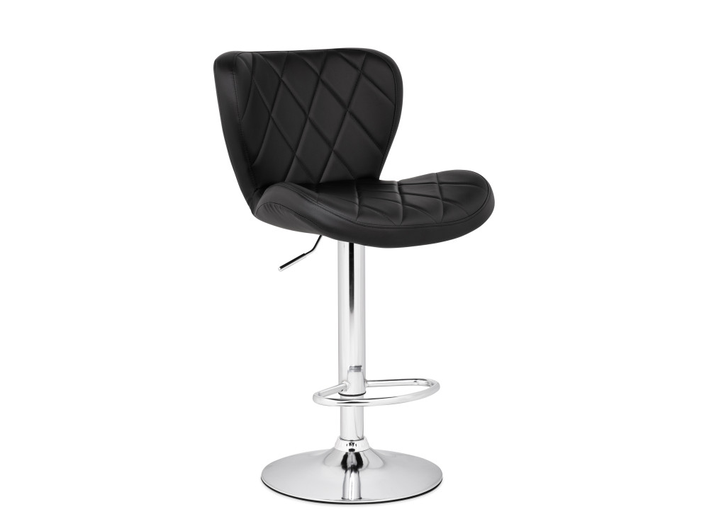 Porch черный / хром Барный стул Серый, Хромированный металл class black стул черный хромированный металл