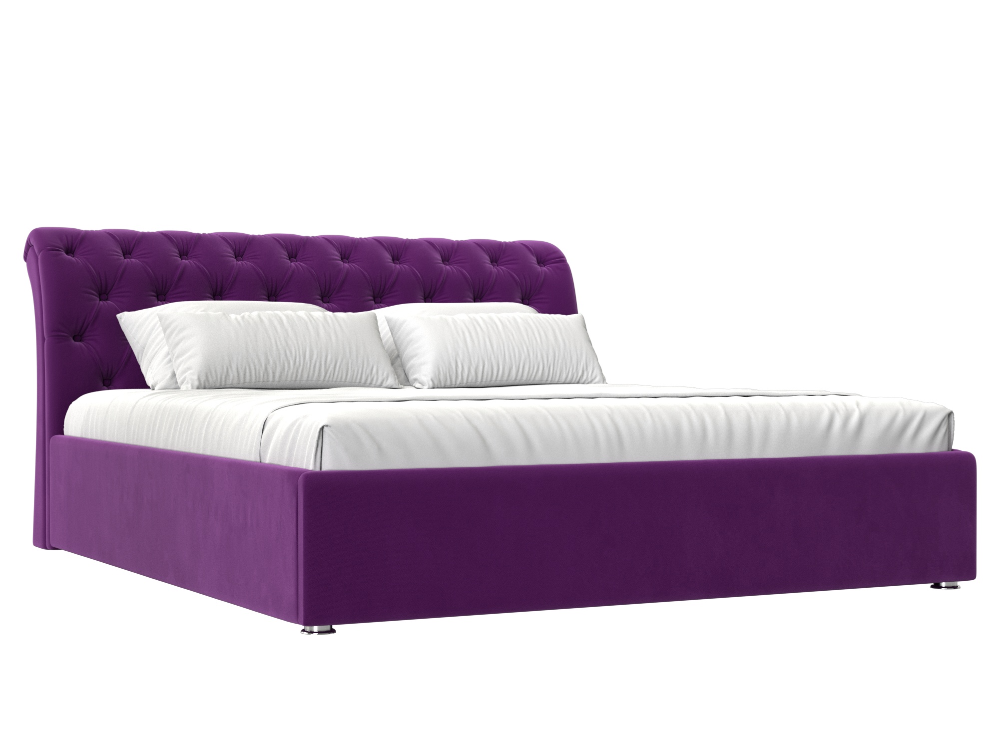 Кровать Сицилия (160х200) Фиолетовый, ЛДСП кровать сицилия 160х200 черный лдсп
