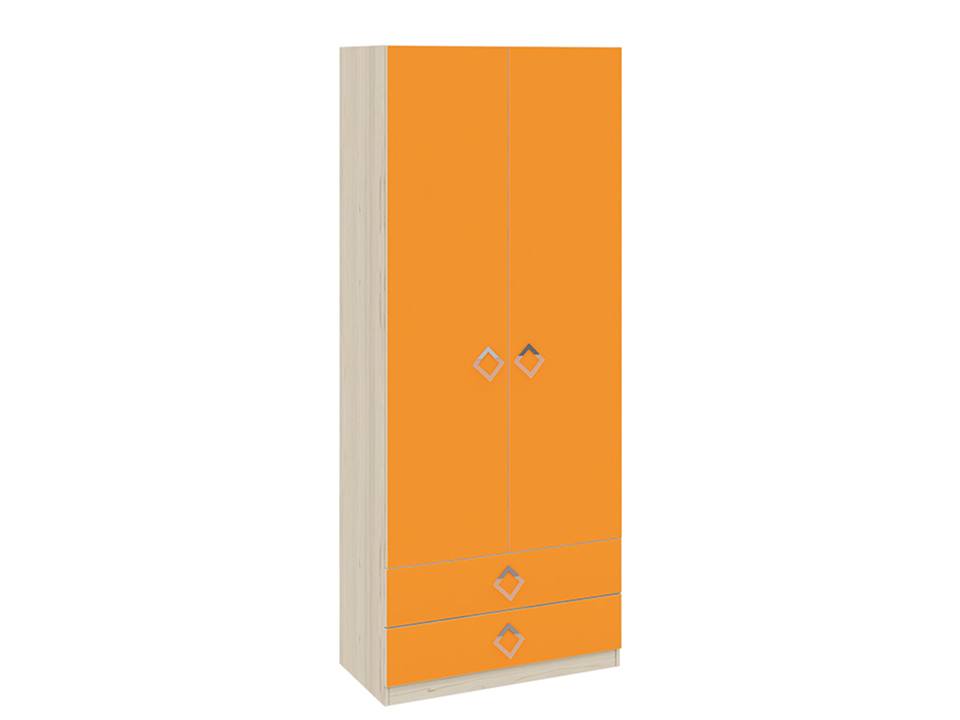 Шкаф для одежды и белья Аватар Манго, Оранжевый, Бежевый, ЛДСП шкаф для одежды и белья леон 5 бежевый серый лдсп