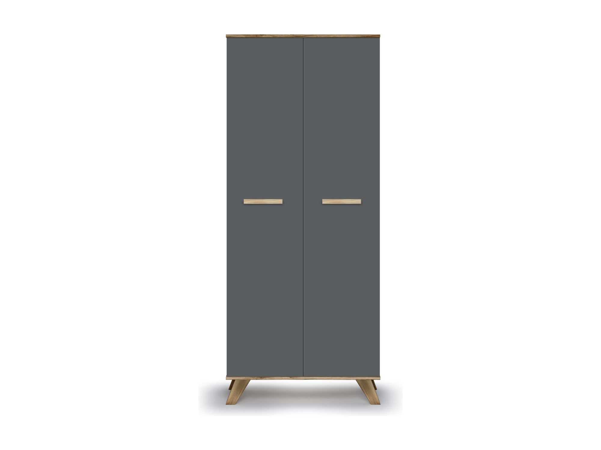 Шкаф для одежды 800 Вега Скандинавия (Силк флай, Дуб Каньон) МДФ, ЛДСП