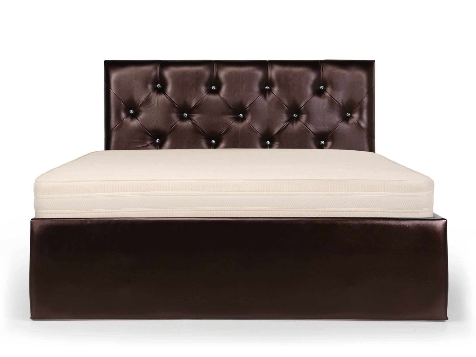 Кровать Gloria (160х200) с ПМ Коричневый перламутровый, Массив, ДСП кровать энджел 160х200 с пм коричневый массив дсп