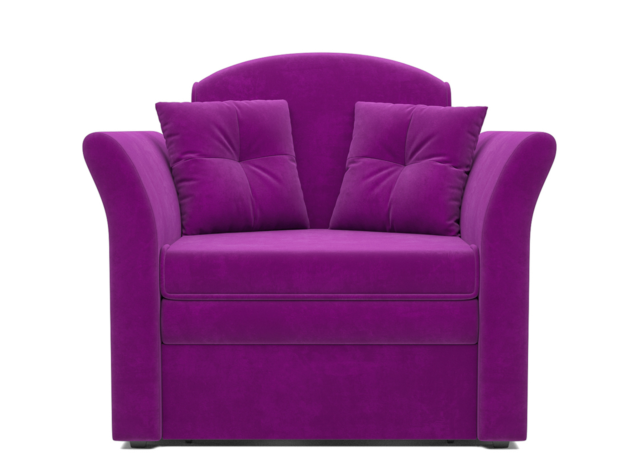 Кресло-кровать Малютка 2 MebelVia Фиолетовый, Микровелюр, ДСП, Брус сосны, Фанера