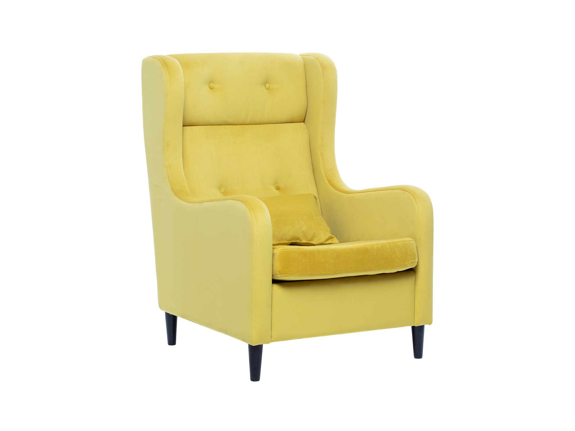Кресло Leset Галант MebelVia V28 желтый, Ткань Велюр, Берёзовая фанера