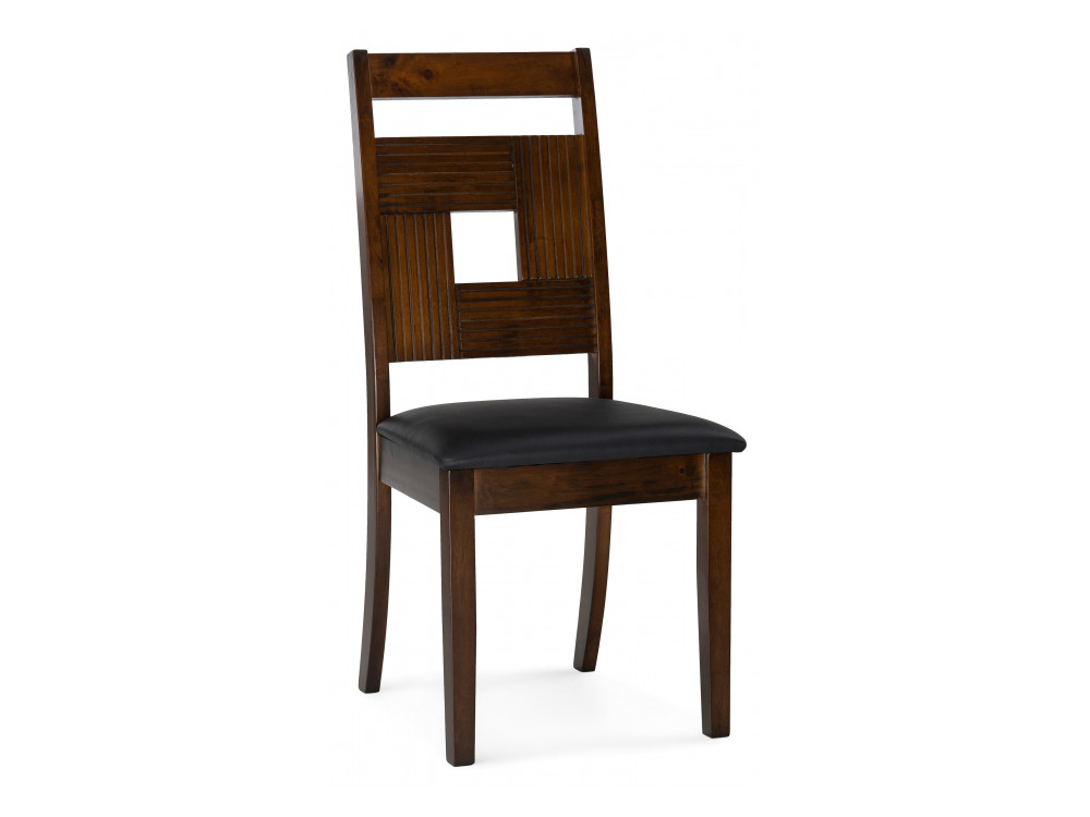 pc 027 black white стул деревянный черный белый Kubik dirty oak / black Стул деревянный Черный, Массив Гевеи