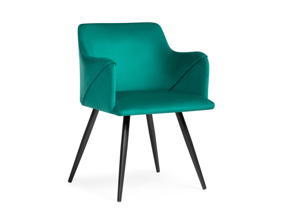 Эджелл зеленый / черный Стул Черный, Металл комплект стульев монро зеленый зеленый металл